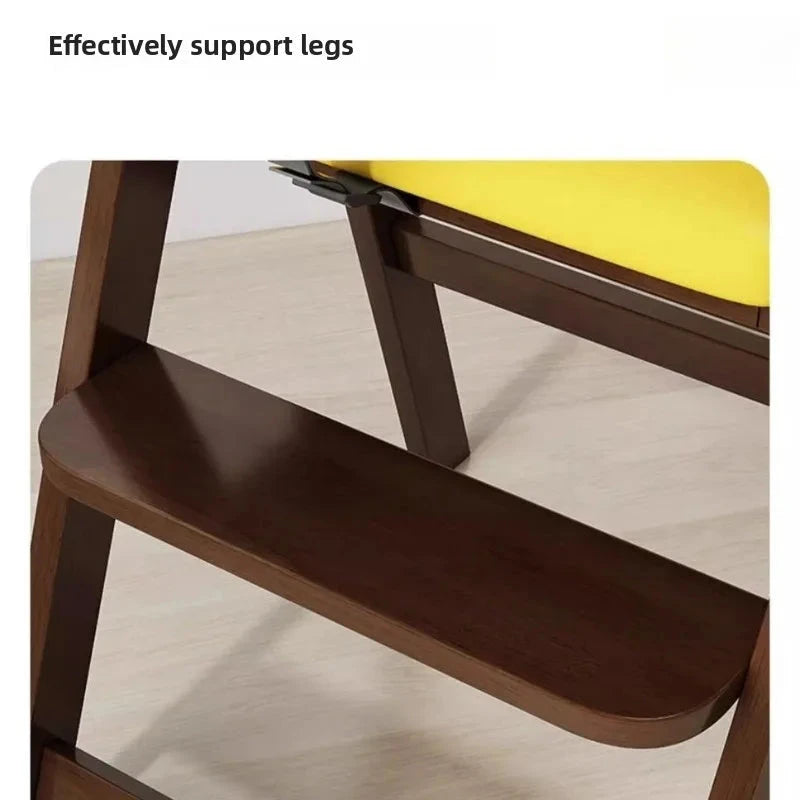 Pure Solid Wood Children’s Dining Chair Baby Foldable Dining Chair for Home Dining Table Simple Baby Chair for Eating Andgrowing GlowCart