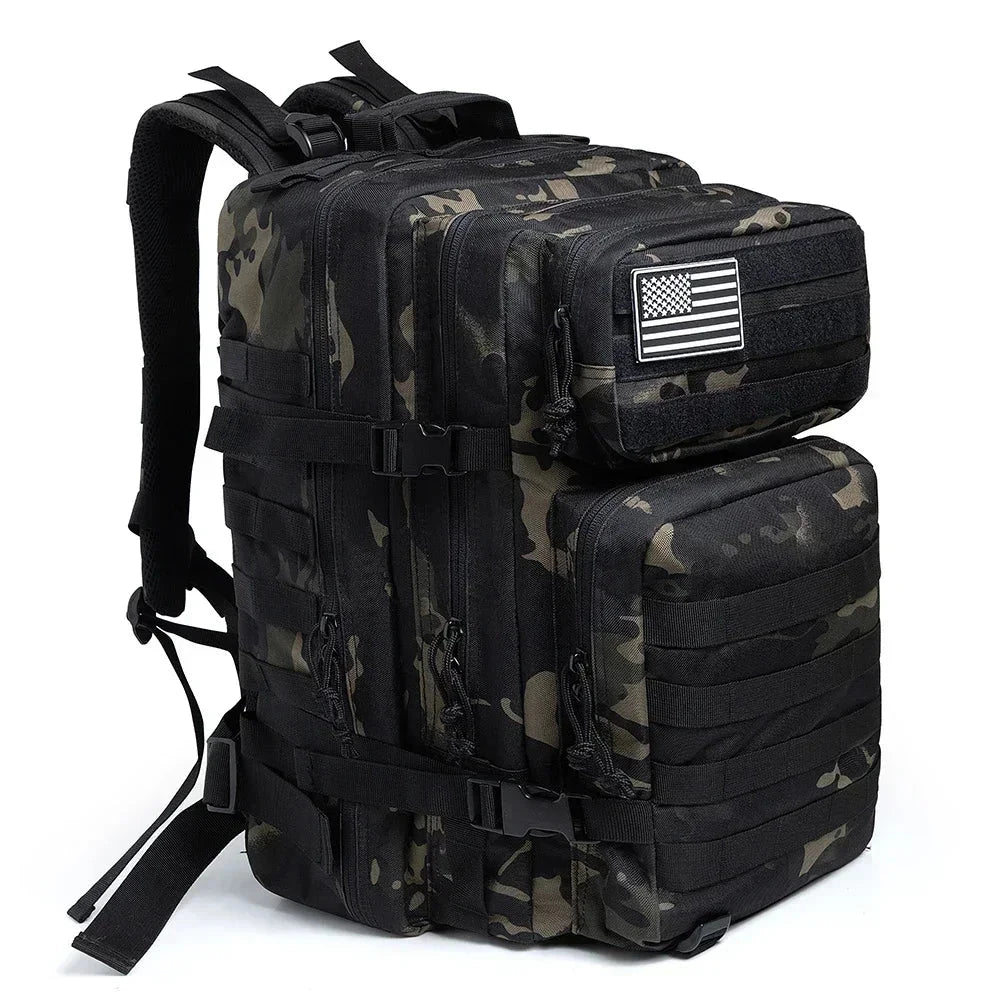 45L Tactical Backpack Large Capacity Outdoor Rucksack 3 Day GlowCart