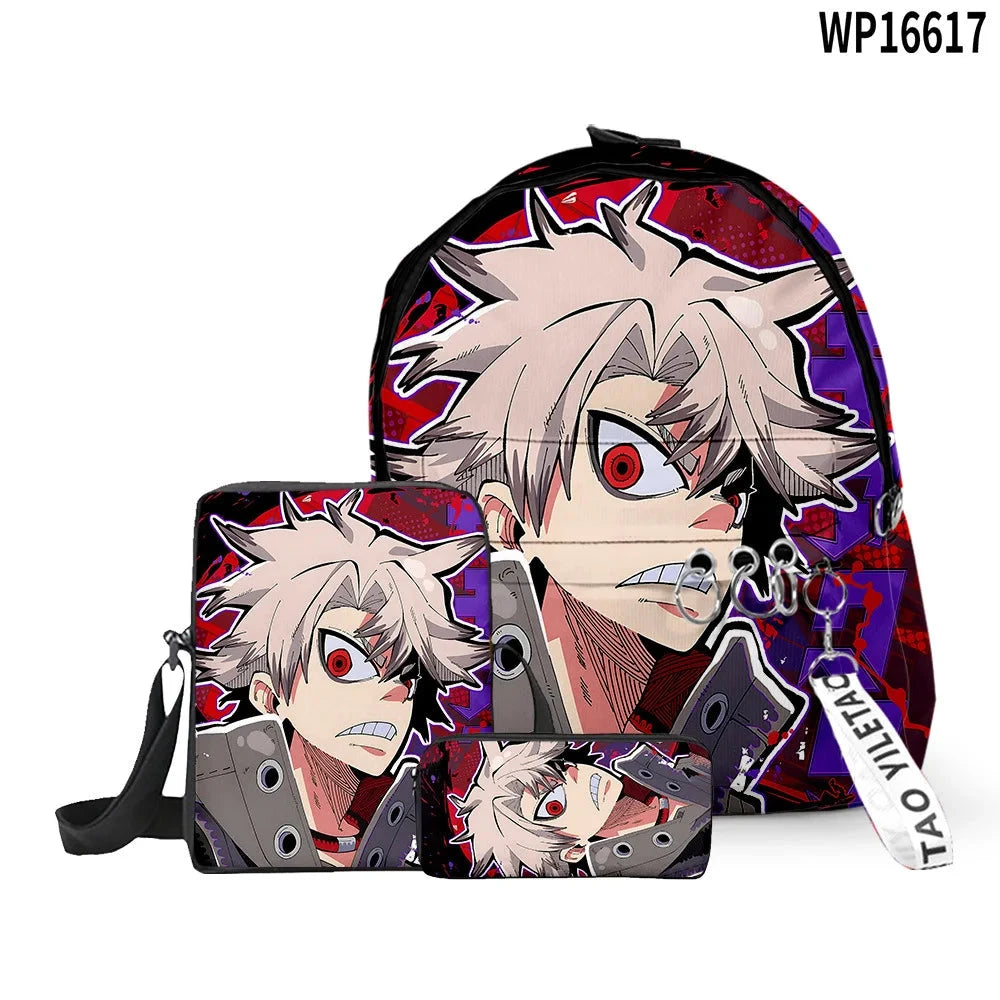 Cartoon Popular Gachiakuta 3D Print 3pcs/Set pupil School GlowCart