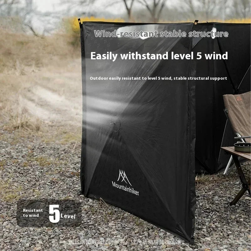 MOUNTAINHIKER Black Outdoor Windshield Curtain Camping GlowCart
