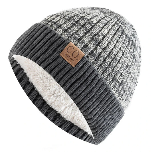 New Unisex Two-Tone Winter Hats Add Fur Lined Men And Women GlowCart