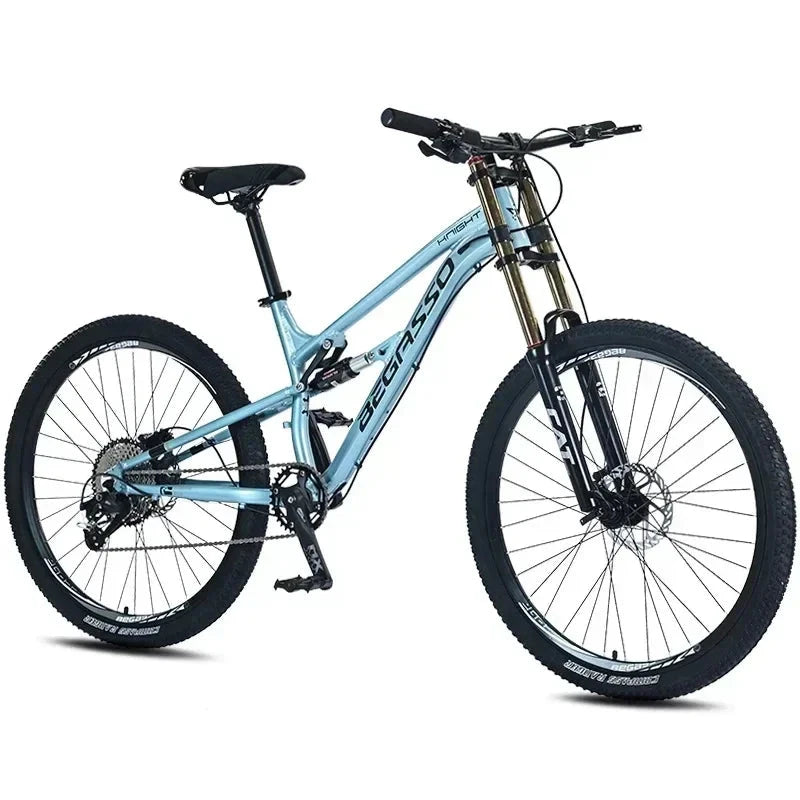 26/27.5 inch MTB Full Suspension soft tail mountain bike hydraulic disc brake off-road racing DH 11 speed Cross Country Bicycle GlowCart
