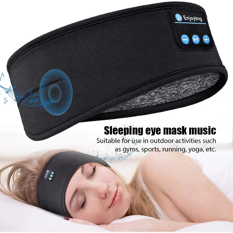 Fone Bluetooth Earphones Sports Sleeping Headband Elastic GlowCart
