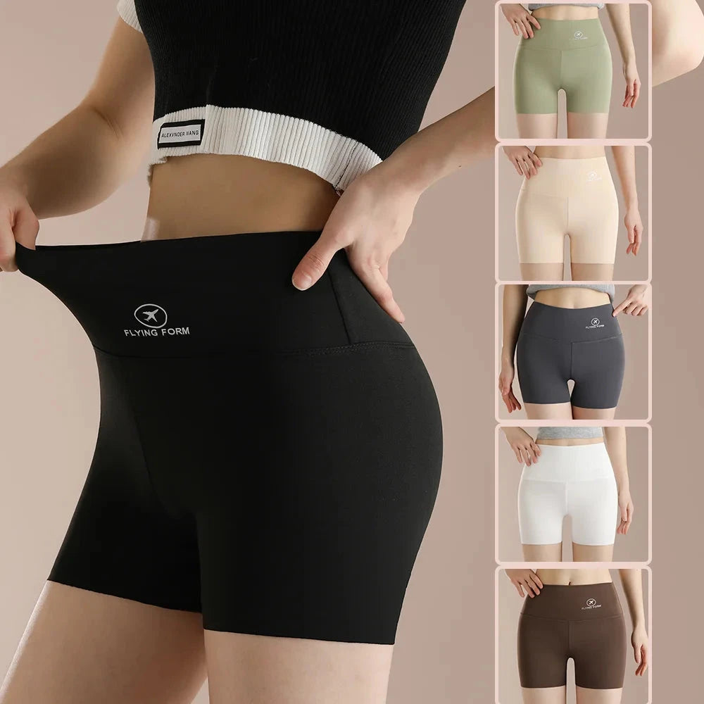 Women Thread Slim Shorts High Stretch Seamless Yoga Leggings Summer Ladies Girls High Waist Running Cycling Gym Sports Shorts GlowCart