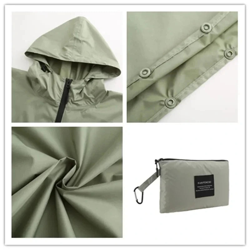 Women Men Poncho Raincoat Waterproof Tent Cover Wear GlowCart