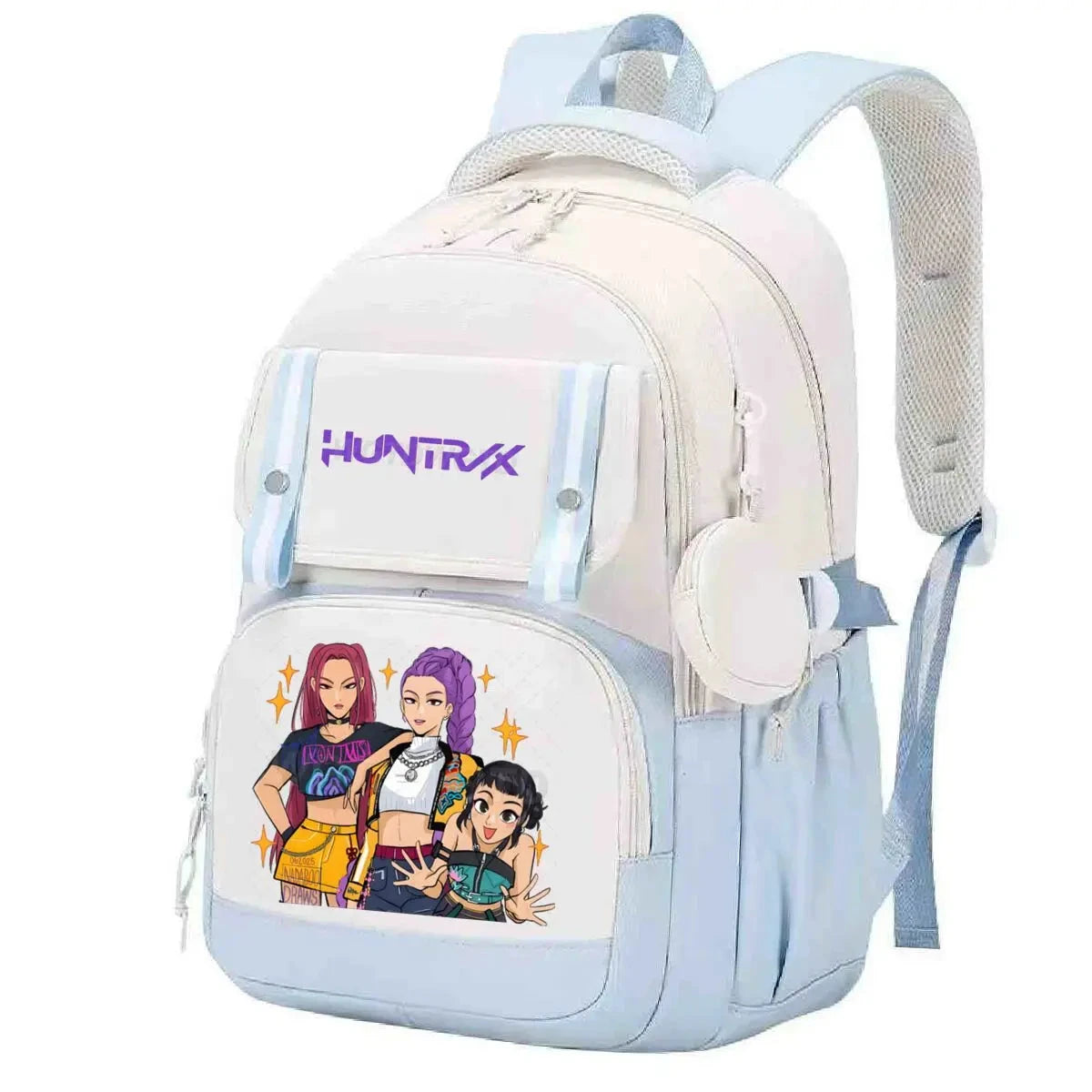 New Cartoon Kpop Demon Hunters Backpack Women Girls Large Capacity Schoolbags Children Teeneger Student Book Bags Anime Backpack GlowCart