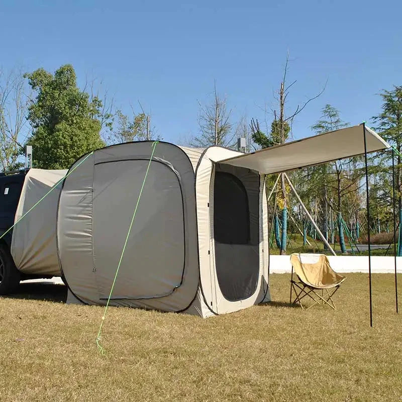 Pop-up SUV Camping Tent: 4 Person Instant Easy Setup Family GlowCart