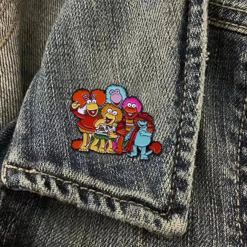 Comedy Movie Animal Enamel Pins Show Group Hug Cartoon GlowCart