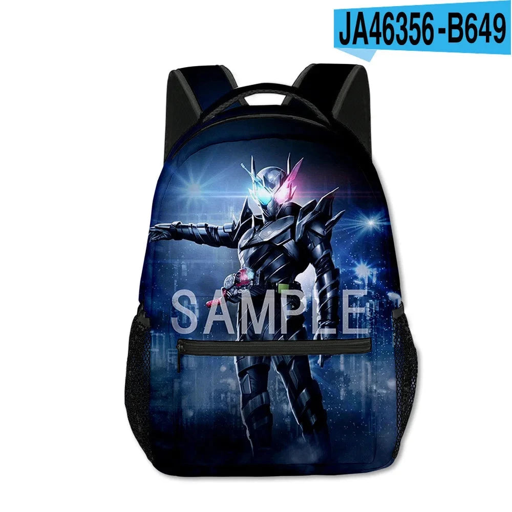 Cartoon Popular Funny Kamen Rider student Bookbag Notebook GlowCart
