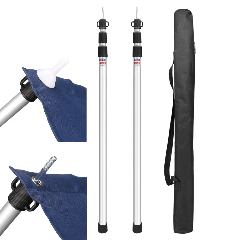 Tent Poles Camping Poles for Tarp Awning Canopy Porch Sun GlowCart