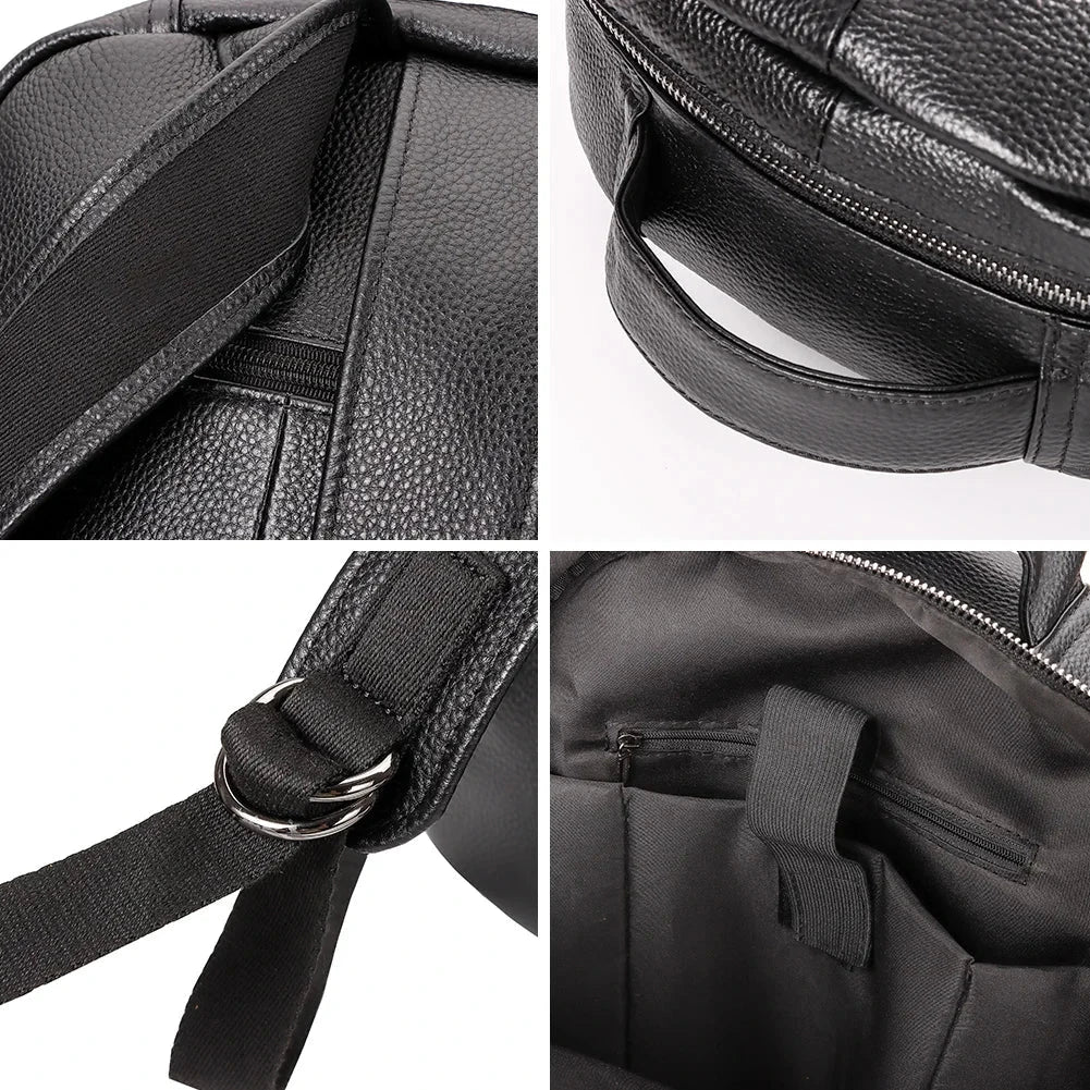 KAVIS Genuine Leather Fashion Backpack Laptop Men Luxurious GlowCart