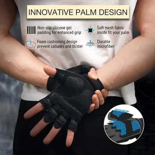 Training Gloves Half Finger Gloves Fitness Gloves Cycling Gloves for Men and Women for Weight Lifting Cycling Gym Training GlowCart