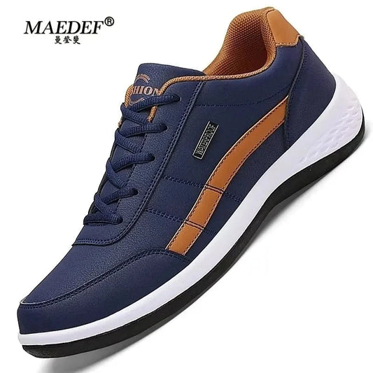 MAEDEF Shoes for Men Leather Sneaker Waterproof Casual GlowCart