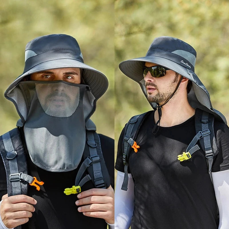 Summer Women's Outdoor Sun Hat Ponytail Hole Mesh Breathable GlowCart