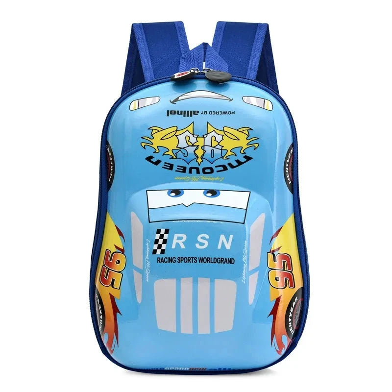 Disney New Cartoon McQueen Hard Shell Kindergarten Backpack for Boys and Girls Aged 3-6 GlowCart