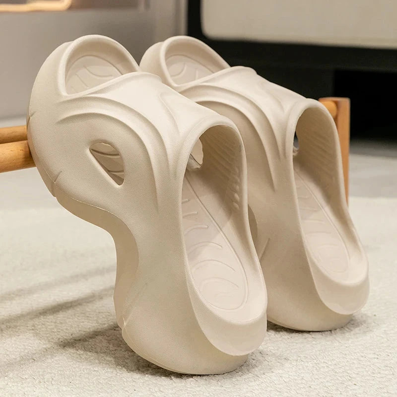 Chunky Platform Slippers for Women Summer Comfortable Wedge GlowCart