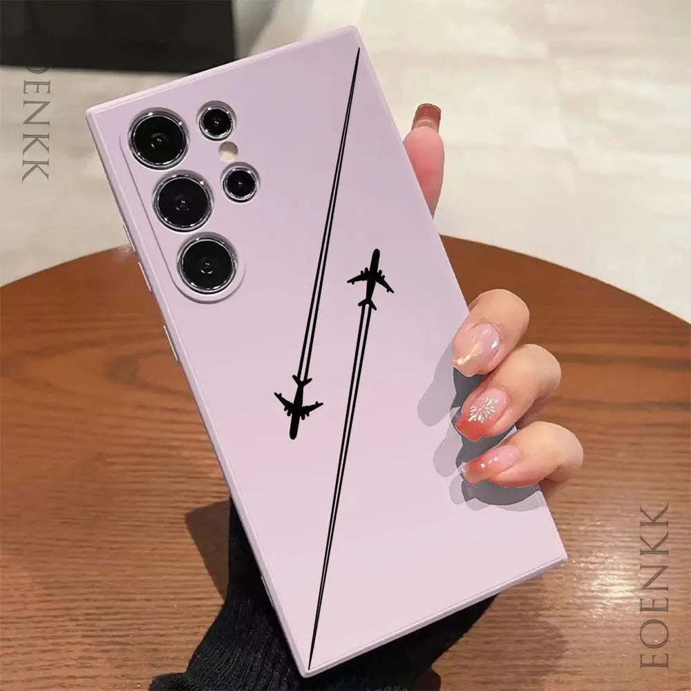 Silica gel Phone Case For Samsung Galaxy S25 S24 Ultra S23 GlowCart