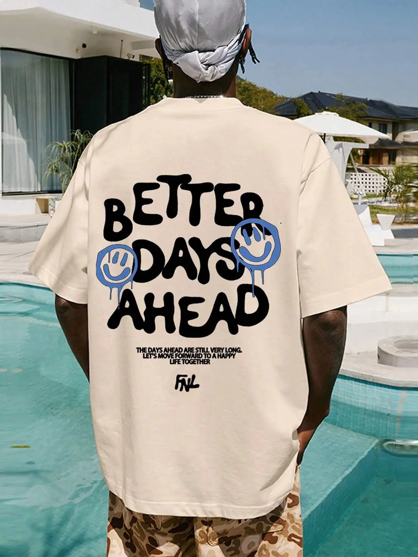 Better Days Ahead Letter Graphic Men Women T-Shirt O-Neck Casual Oversize T-Shirt Fashion Cotton Tee Clothes Summer Loose Tshirt GlowCart