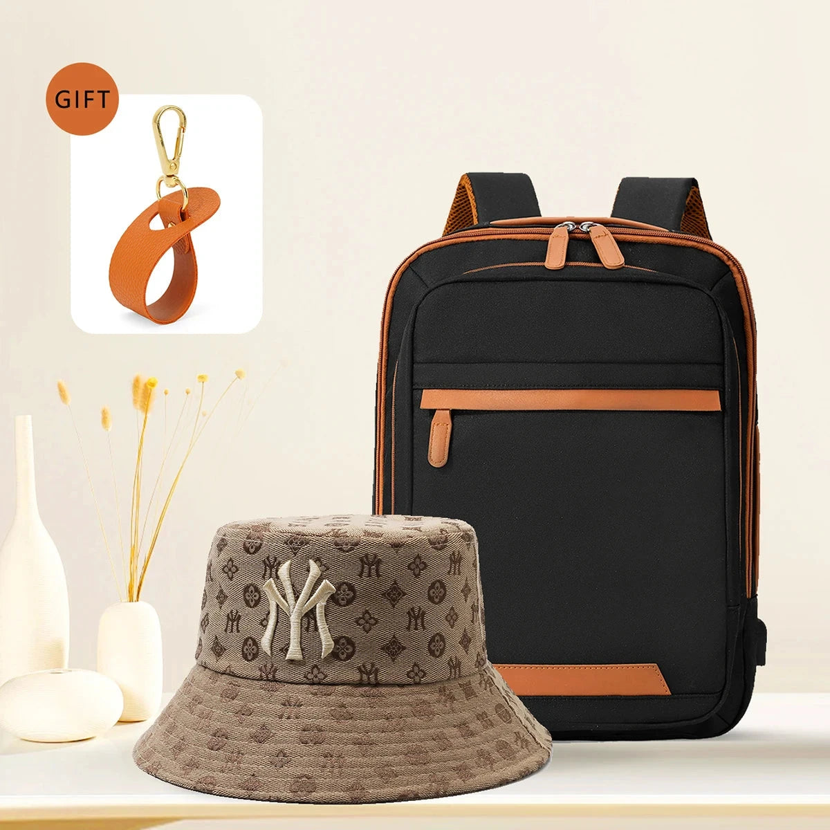 High-Quality USB Rechargeable Backpack Men's Waterproof Bag GlowCart