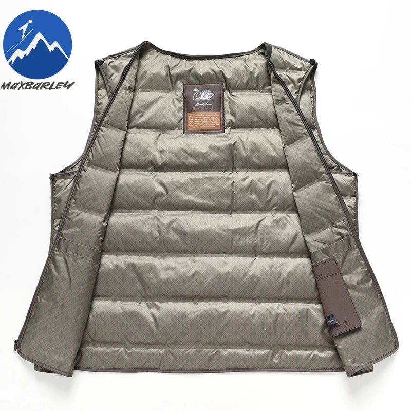 Maxbarley Luxury Men Down Jacket 2025 Lightweight Outdoor GlowCart