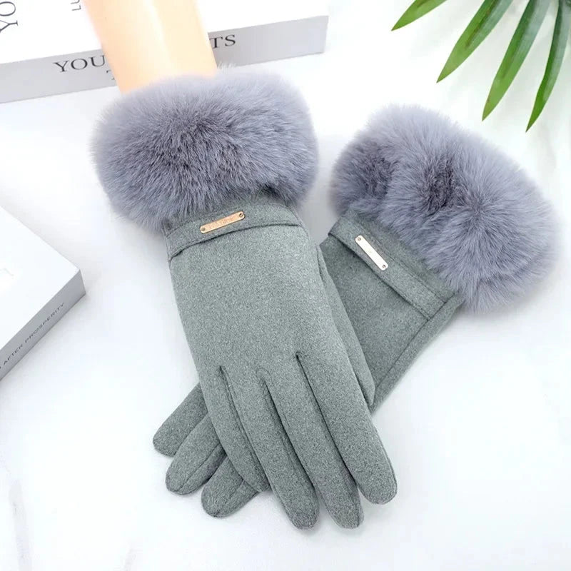 Winter Women Keep Warm Plus Velvet Touch Screen Thicken GlowCart