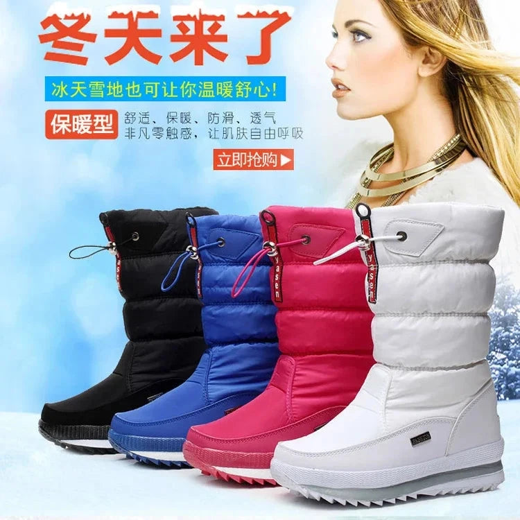 Winter Boots Thick Plush Waterproof Non-slip Boots Fashion GlowCart