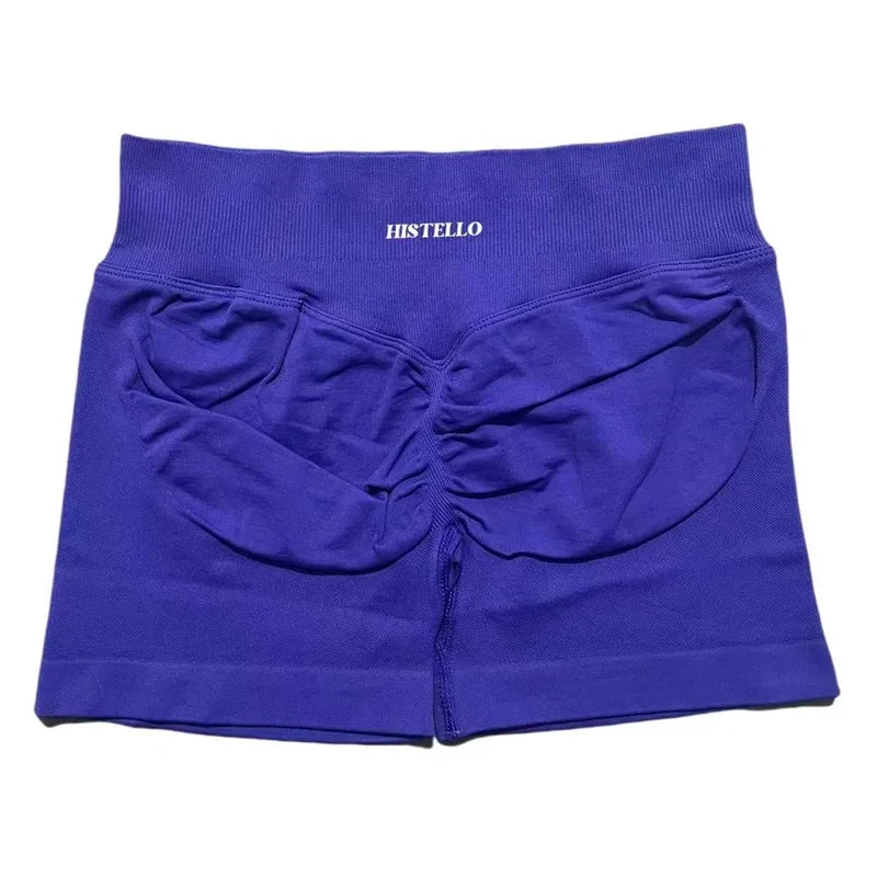 HISTELLO Impact Shorts Df Substitute High Waist Women Yoga Workout Short Seamless Leggings Stretch Fitness Running Gym Shorts GlowCart