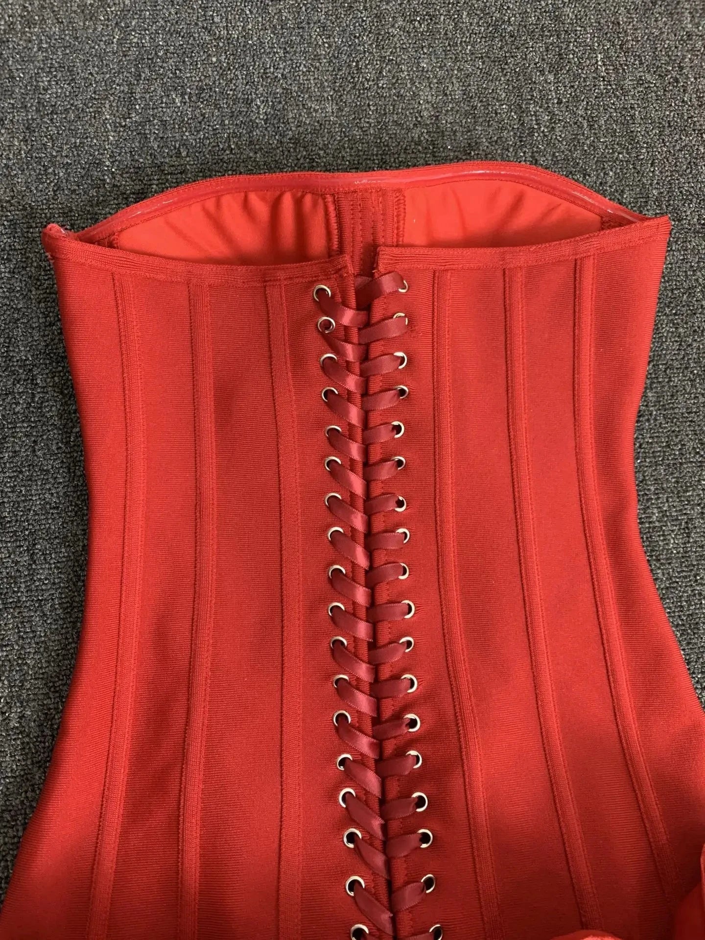 Women Red Evening Bandage Dress Hot Strapless Bodycon GlowCart