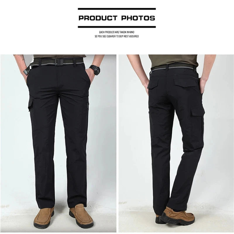 Men's Summer Tactical Cargo Pants Lightweight Casual GlowCart