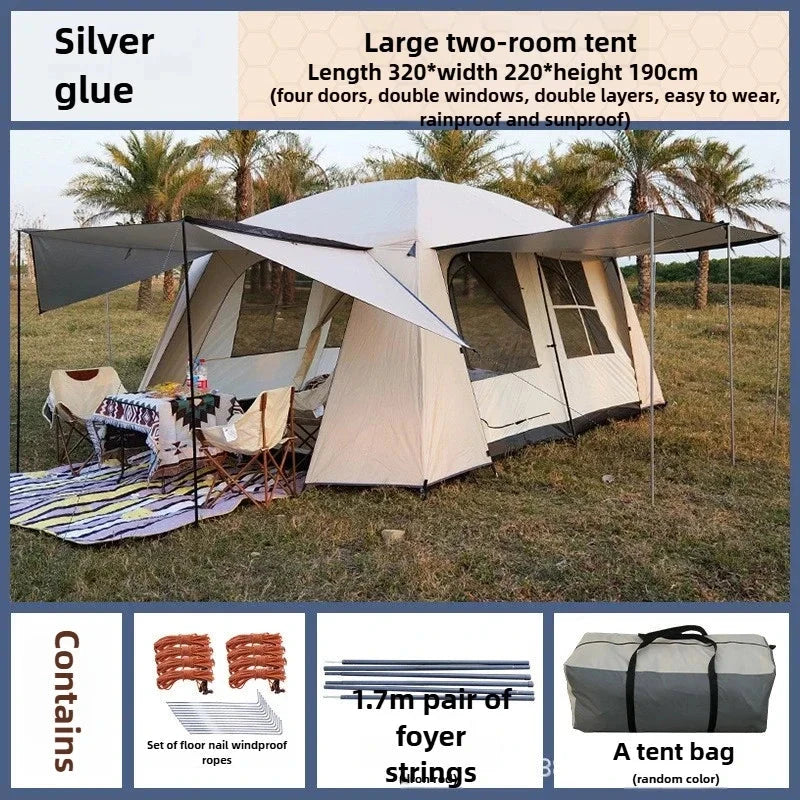 Outdoor Double-layer Thickened Two-bedroom One-living Room GlowCart