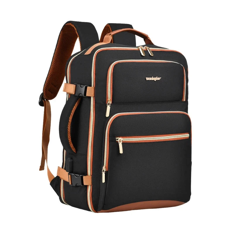 Travel Airplane Backpack Business Laptop 180° Flip-Open GlowCart