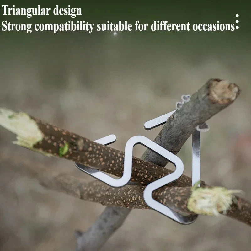 1pc Outdoor stainless steel hooks are not easy to slide GlowCart