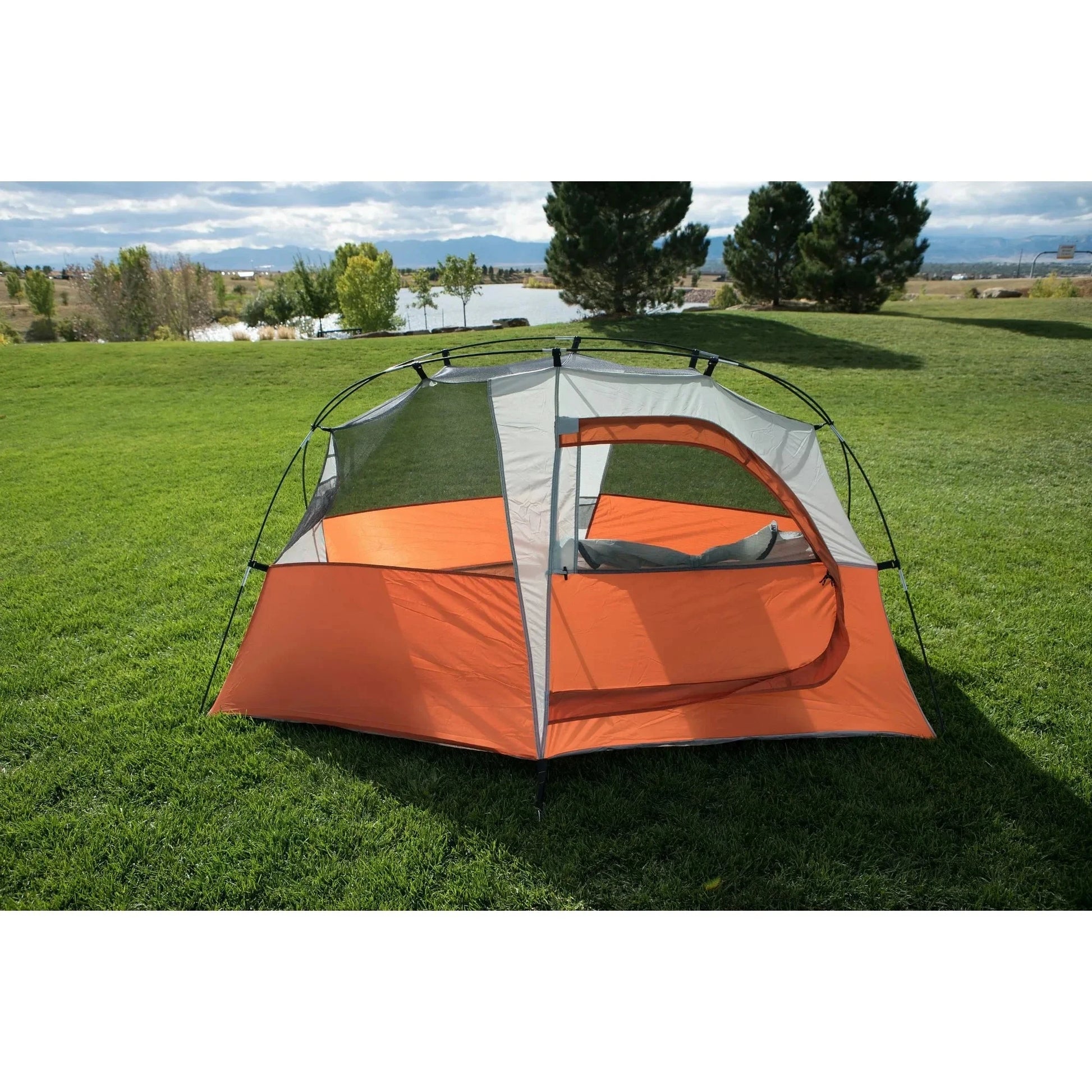 Oversized 1-Person Hiker Tent with Large Door, 7x5 Foot GlowCart