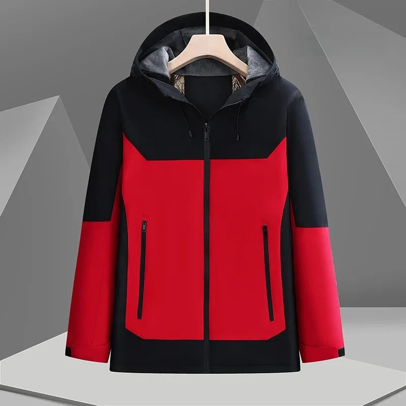 Premium Super Soft Fleece-lined Hooded Anorak Men Outdoor GlowCart