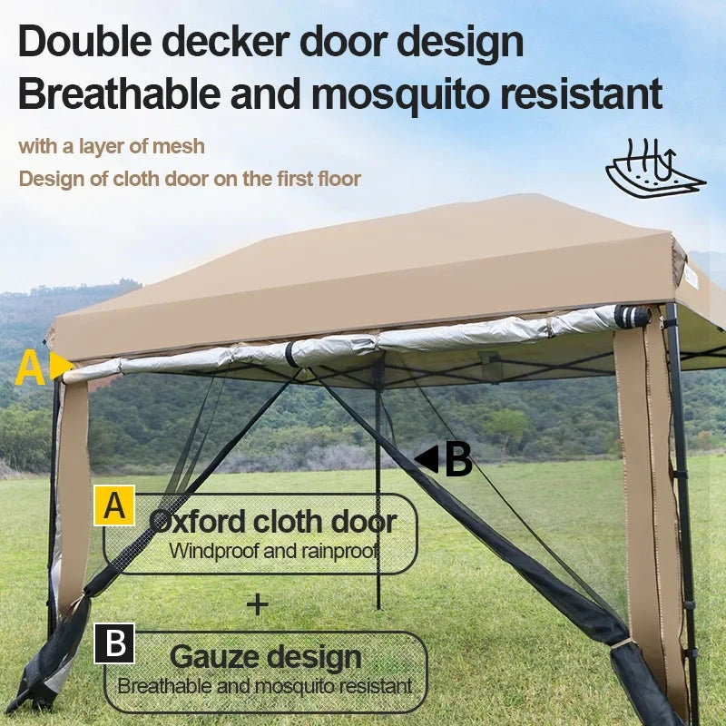 Outdoor 10x10 feet Pop up Canopy Gazebo Tent Straight Leg GlowCart