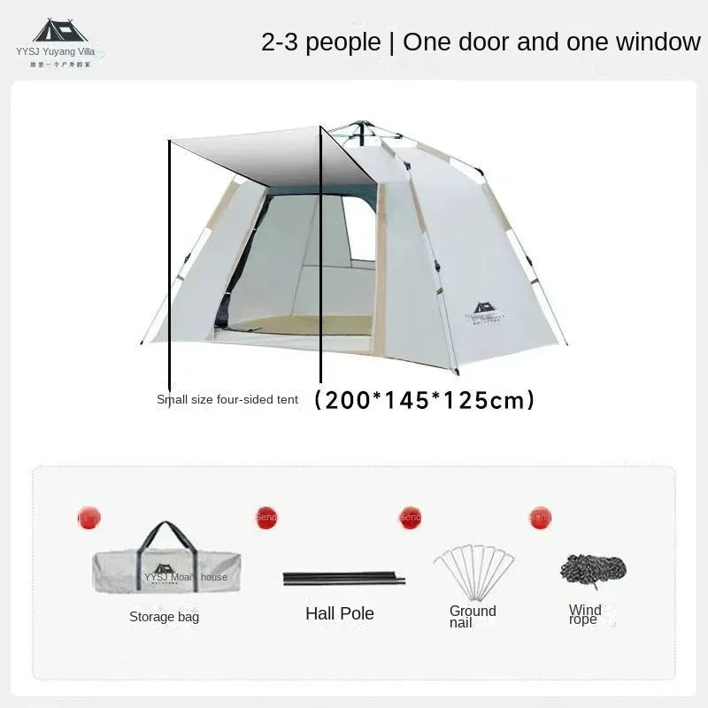 Outdoor Portable Tent With Easy Folding Thick Shading GlowCart