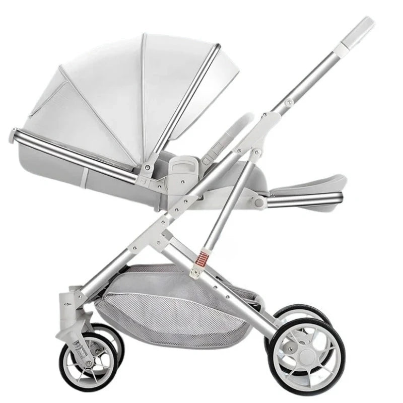 Two-way Baby Stroller, Can Sit or Lie Down,Lightweight and Foldable Baby Stroller, High View, Comfortable, Shock-absorbing GlowCart