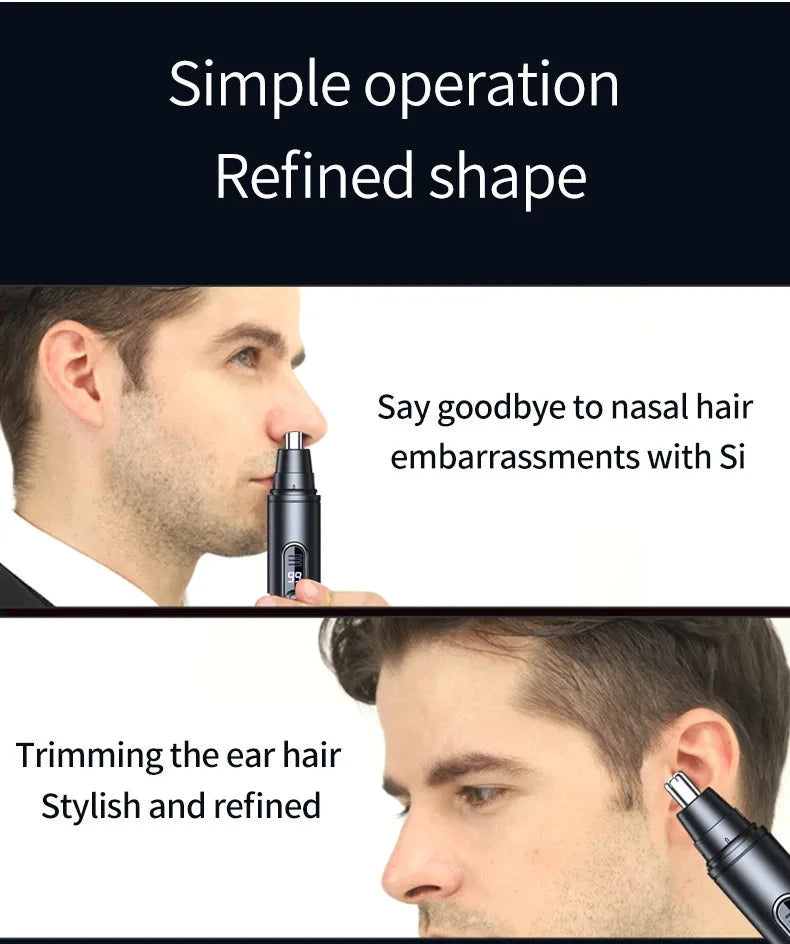 Mini Pocket Nose Hair Trimmer Painless Clipper Nose Ears GlowCart
