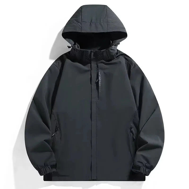 Men's Waterproof Rain Jacket Lightweight Outer Hooded GlowCart