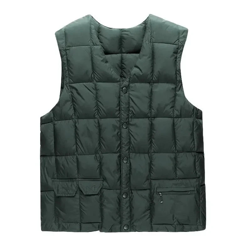 Mens Vest Jacket Sleeveless Jackets Winter Thick Warm GlowCart