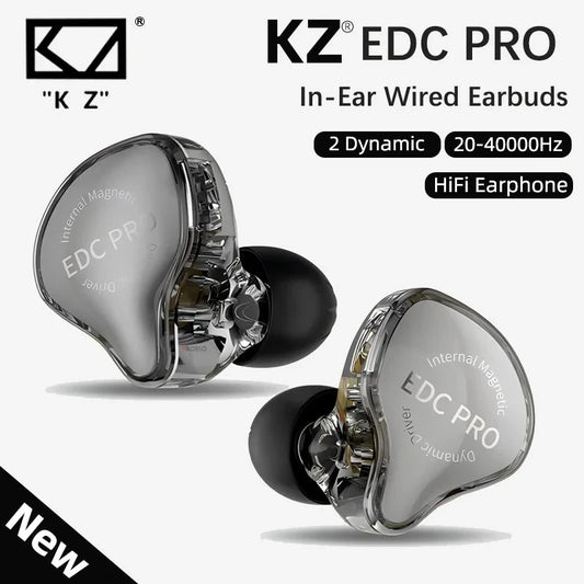 New KZ EDC Pro Headset Dynamic In-Ear Monitor HiFi Wired GlowCart