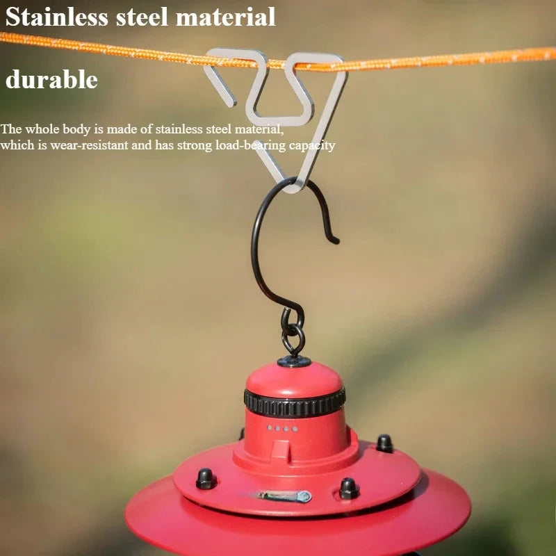 1pc Outdoor stainless steel hooks are not easy to slide GlowCart