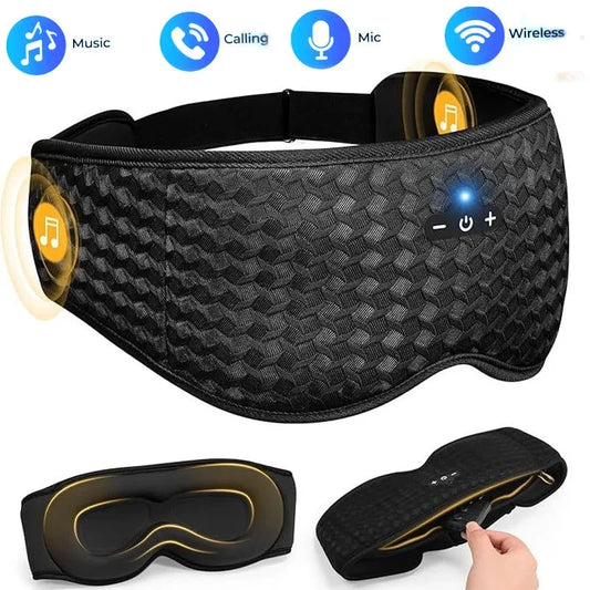 Bluetooth Sleeping Headphones 3D Eye Mask Travel Music Play GlowCart