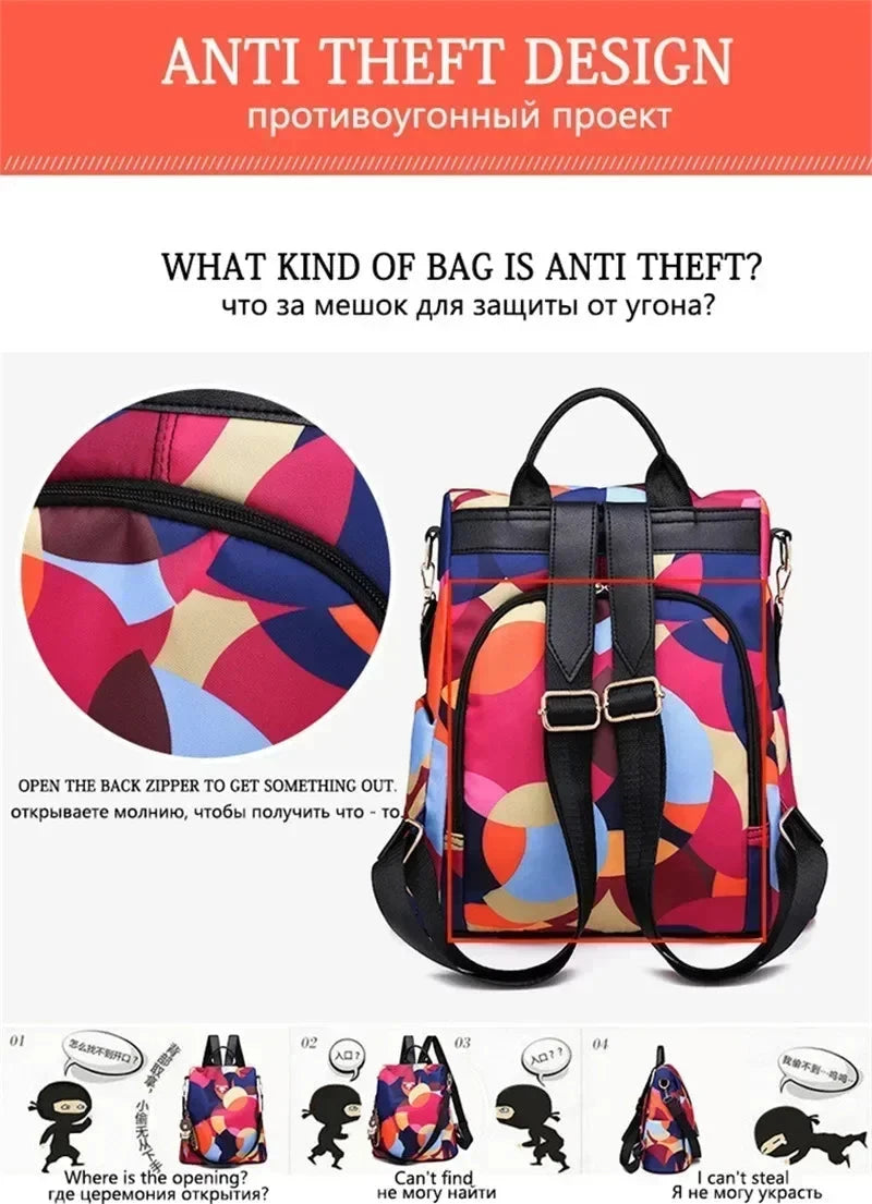 Fashion Backpack Women Oxford Cloth Shoulder Bag 2024 School GlowCart