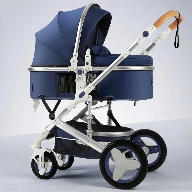 Newborn 2 In 1 Baby Stroller,Luxury high landscape baby carriage,Folding pram,travel Pushchair,baby trolley car,baby strollers GlowCart