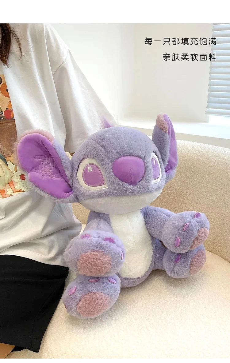 Disney Cartoon Purple Stitch Doll Star Baby Kawaii Plush Toy GlowCart