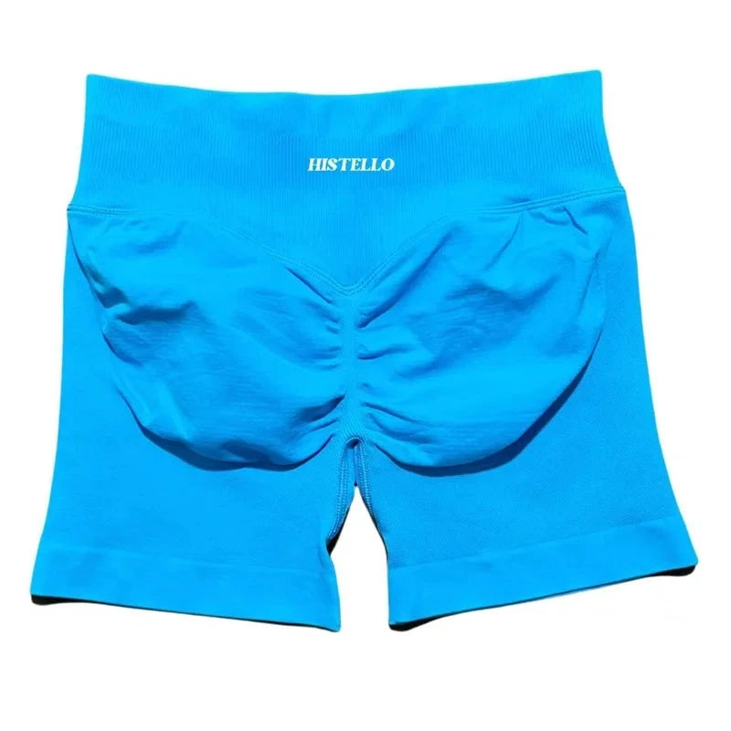 HISTELLO Impact Shorts Df Substitute High Waist Women Yoga Workout Short Seamless Leggings Stretch Fitness Running Gym Shorts GlowCart