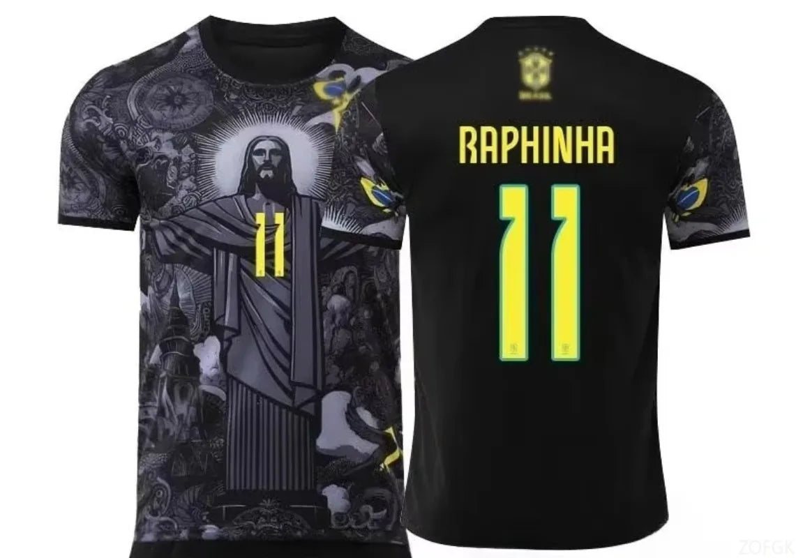 25 New Football Training T-Shirt Special Edition Brazilian Jesus Redeemer 3D Print Quick Dry Breathable Sports Short Sleeve Tops GlowCart