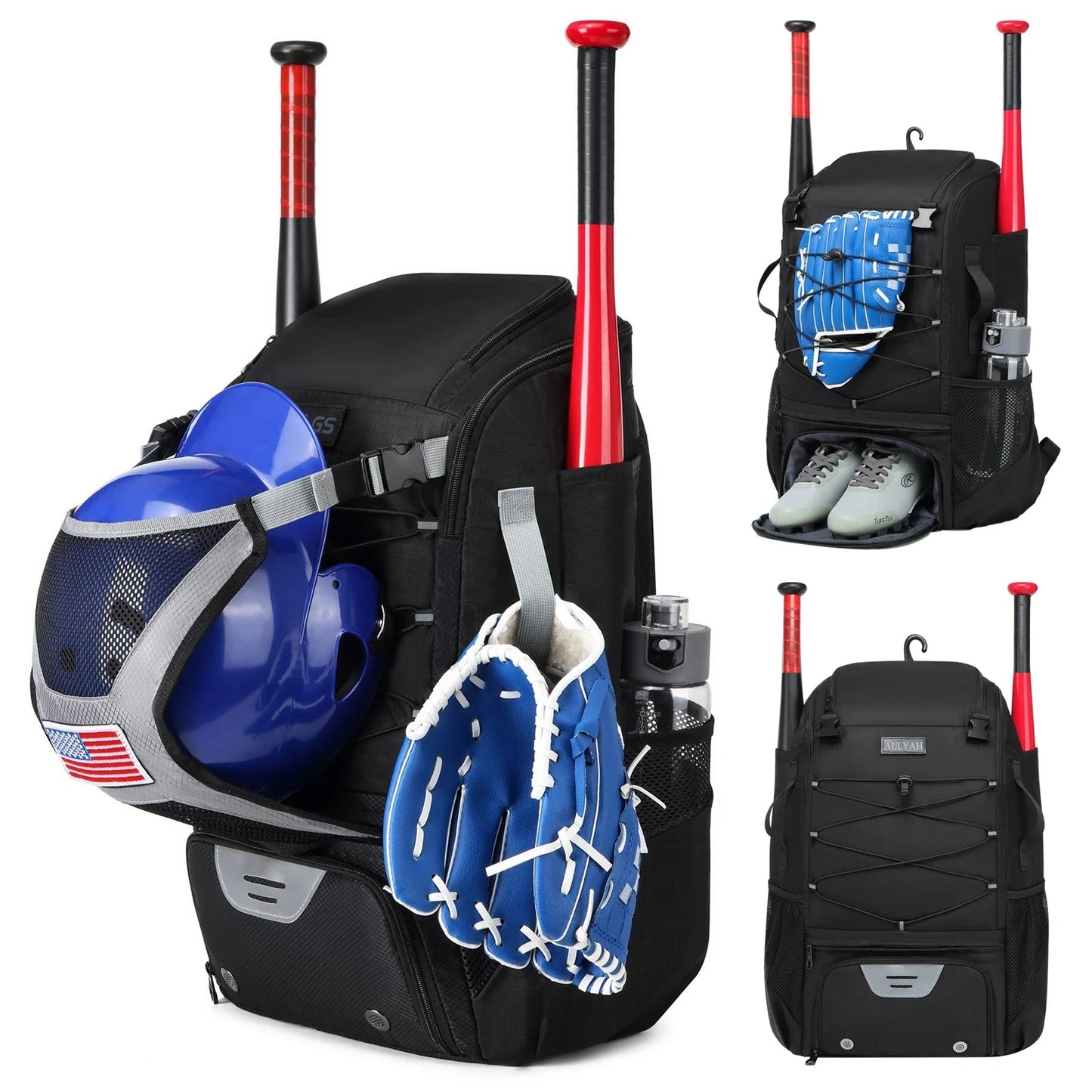 Baseball Equipment Bag Baseball Backpack with Shoe GlowCart
