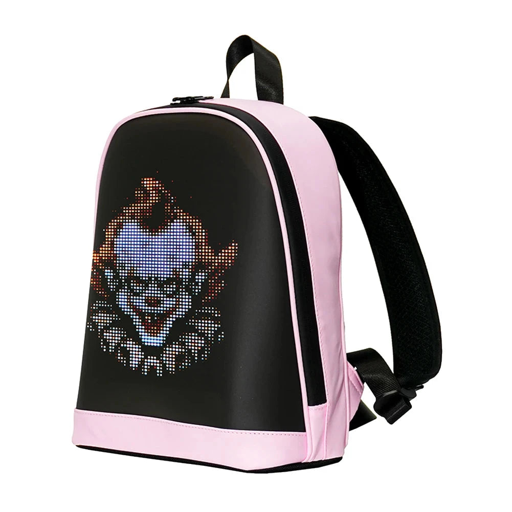 LED Motorcycle Backpack APP Control Advertising Business Bag GlowCart